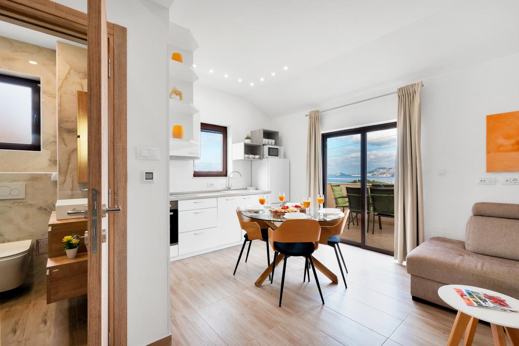 Ferienwohnung Penthouse With Panoramic View Cavtat Exterior foto